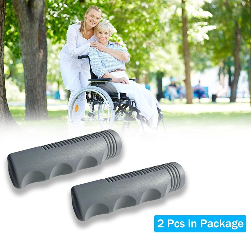 LODMOD Wheelchair Replacement Hand Grips - Transport Chairs Handles, 7/8" ID, 1 Pair - Image 5
